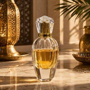 Factory Supply Refillable Fine Mist Gold Pump Press Lid Crystal Lid 50ml 100ml Perfume <b>Bottle</b> - Product Image 2