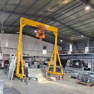 Verstelbare Hoogte Overspanning Elektrische Takel Type Spoorloos Mobiel Tillen 1000Kg 5 Ton 10 Ton Draagbare Portaalkraan - Product Image 3