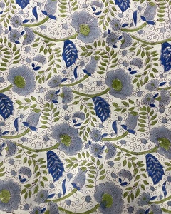 Indian Handmade Soft Cotton Modern Floral Jaipur Block Print Fabric Lightweight Dress Material Craft Curtain Bag Cover Material - Product Image 3