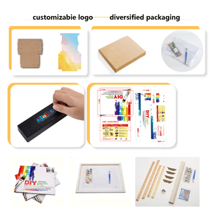 <span class=keywords><strong>Peinture</strong></span> à l'huile numérique DIY personnalisable, toile et peintures de haute qualité, peintures de ciel étoilé et de rivière, adaptées à la décoration intérieure - Product Image 6