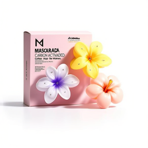 Mascarada – pinces à cheveux en forme de fleur de 8 cm avec strass, couleur carbone activé, pour femmes, à la mode - Product Image 1