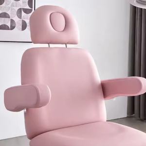 Lit de massage professionnel pour le cuir chevelu Daisy, nouveau design 2025, fauteuil de soin du visage, rose, électrique, lit de salon de beauté - Product Image 5