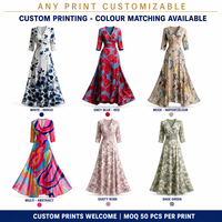 Robe longue portefeuille personnalisée pour femme, col en V, motif floral, anti-plis, coupe trapèze, idéale pour l'été et les loisirs, fabrication OEM ODM sous marque privée
