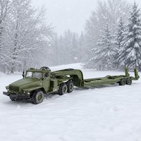 Camion tracteur routier RC 6x6 télécommandé tout-terrain 2,4 GHz ABS+Métal 30 min 3 canaux Cadeau pour enfants et adultes Chargeur inclus