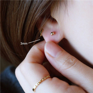 ROXI Petites boucles d'oreilles piercing en argent S925 avec filetage à vis, pour cartilage d'oreille, usage quotidien - Product Image 4