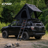 Tente de toit résistante aux déchirures avec annexe, imperméable, pliable, coque rigide, grande conception pour les aventures de camping en famille en plein air