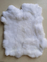 Peau de lapin pleine grandeur, épaisse et mature, couleur rare, tannée, pour coussin de siège, décoration intérieure, ornement, présentation et artisanat