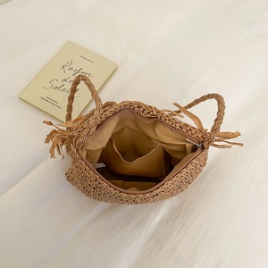 Ensemble <span class=keywords><strong>sac</strong></span> bandoulière <span class=keywords><strong>en</strong></span> <span class=keywords><strong>paille</strong></span> et chapeau <span class=keywords><strong>de</strong></span> <span class=keywords><strong>paille</strong></span> pour femme, style bohème, tissé à la main, <span class=keywords><strong>avec</strong></span> <span class=keywords><strong>pompon</strong></span> coquillage, idéal pour les vacances d'été à la <span class=keywords><strong>plage</strong></span> - Product Image 4