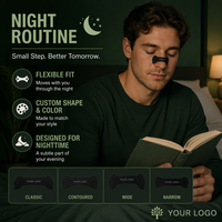 Bandes nasales anti-ronflement respirantes, patch nasal sportif, OEM personnalisé, pour mieux dormir et soulager la respiration