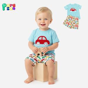 Puresun New Arrival Organic Cotton Long Sleeve Children <strong>Clothing</strong> Set Custom Kids <strong>Clothing</strong> <strong>Boys</strong> <strong>Clothing</strong> Sets - Product Image 3