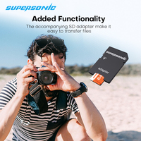 Carte Mini SD Supersonic Y620A haute vitesse 32 Go-256 Go en plastique V30 certifiée CE RoHS FCC pour téléphones et ordinateurs