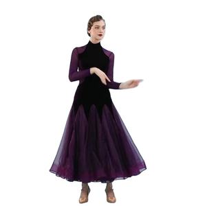 OCT2155 <span class=keywords><strong>Robe</strong></span> de danse de salon Jupe de danse de scène à manches longues pour <span class=keywords><strong>femme</strong></span> - Product Image 1