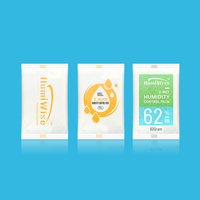 Pack de 2 voies de contrôle de l'humidité 8g, Agent auxiliaire chimique, carte déshydratant en Fiber de plantes naturelles, carte de Type 2 ans 62%
