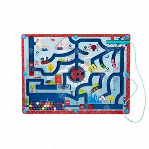 Nouveau design créatif, jouet en bois Montessori pour enfants, jeu de perles magnétiques, araignée amusante, labyrinthe magnétique, puzzle pour garçons - Product Image 6