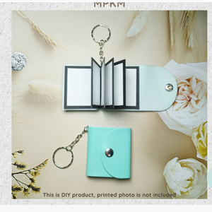 Mini album photo personnalisé en cuir, porte-clés, bijou, petit <span class=keywords><strong>livre</strong></span> souvenir <span class=keywords><strong>DIY</strong></span> pour <span class=keywords><strong>bijoux</strong></span> et famille - Product Image 4