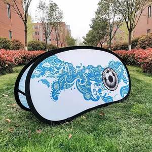 Custom Portable <strong>Full</strong>-<strong>Color</strong> Horizontal Oval Shape <strong>Display</strong> <strong>Banner</strong> for Outdoor Pop-up Sports Field <strong>Full</strong>-<strong>Color</strong> <strong>Printing</strong> - Product Image 1