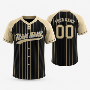 Maillot de <span class=keywords><strong>baseball</strong></span> personnalisé à rayures fines, <span class=keywords><strong>chemise</strong></span> d'équipe rétro entièrement boutonnée avec lettrage brodé, vente en gros, vintage, TackleTwill, OEM, en vrac - Product Image 5