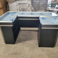 Vente Chaude Comptoir de Caisse pour Supermarchés et Magasins de Détail Table de Caisse au Design en Pierre en Bois MDF Durable