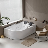 Baignoire Balnéo Style Européen à Prix Avantageux, Baignoire à Remous en Acrylique Avec Cascade et Massage à Air