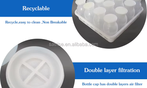 Bouteille en plastique PP résistante aux hautes températures pour ligne de production de champignons, plusieurs tailles, culture de pleurotes et d'enoki - Product Image 4