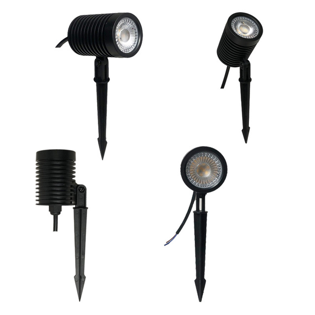 IP65 Mini ABS Black Outdoor GU10 LED Flood Light & Spotlight Garden Use 3500K Warm White 45 Beam Angle