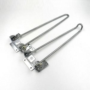 <b>Modern</b> Two-Rod <b>Folding</b> Iron Hairpin Furniture Legs for <b>Dining</b> Kitchen Bedroom Hotel Outdoor & Hospital Use - Product Image 2