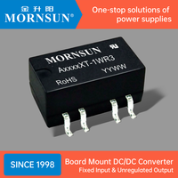 Convertisseurs CC/CC à montage sur carte à châssis ouvert Mornsun 0,2W 1W 2W 3,3V 5V 12V 15V 24V Module d'alimentation CC/CC