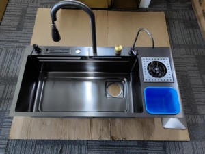 Кухонные раковины и раковины ручной работы кухонная раковина двойная чаша из нержавеющей стали черная одинарная чаша по низкой цене - Product Image 5
