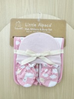 Juego de 2 Piezas para Bebés: Gorro y Manoplas, para Bebés Niños y Niñas de 0 a 6 Meses, 100% Algodón