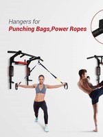 FDFIT Station de traction murale portable en métal, équipement de gym à domicile robuste, barre de traction et barres parallèles pour entraînement de force en intérieur