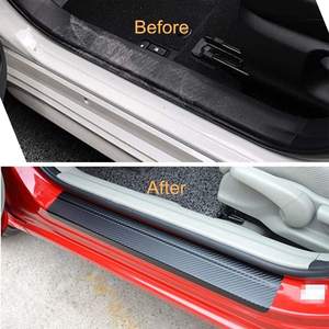 Neoteck zoom — autocollants en Fiber de carbone, 4 pièces, pour pédale de marche, pour porte de voiture - Product Image 5