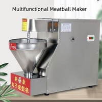 Machine automatique commerciale pour la fabrication de boulettes de viande, machine à boulettes en acier inoxydable pour les boulettes de bœuf, de porc, d'agneau et de poisson