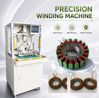 Machine à bobiner les ventilateurs de moteur CNC PLC, bobine de moteur annulaire, moteur à bobine automatique, garantie 1 an