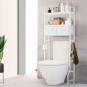 Space-Saving Modern Design Hotel Outdoor Toilet Washing Machine Multi-Purpose Stainless Steel Bathroom <b>Storage</b> Rack Furniture - Product Image 6