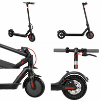 Scooter Eléctrico Ligero para Adultos, Motor sin Escobillas de 350W, Velocidad Máxima de 30 km/h, Freno Electrónico de Disco Trasero, Scooter Eléctrico Plegable