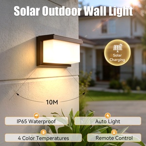 Lámparas Solares de Pared con Diseño <span class=keywords><strong>Cuadrado</strong></span>, Fácil Instalación en Pared, Lámparas Solares para Exteriores, Impermeables/Lámpara Solar para Calle/Iluminación Solar - Product Image 1