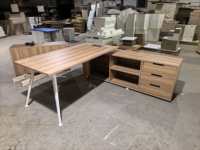 Ensemble de cadre de bureau en aluminium en forme de L, base de table métallique pour bureau de PDG, directement de l'usine, pour poste de travail de direction