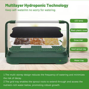 Kit de maceta hidropónica de jardín inteligente <span class=keywords><strong>para</strong></span> interiores, <span class=keywords><strong>luz</strong></span> de <span class=keywords><strong>cultivo</strong></span> <span class=keywords><strong>LED</strong></span> <span class=keywords><strong>para</strong></span> cocina, oficina, sala de estar, <span class=keywords><strong>cultivo</strong></span> sin suelo - Product Image 3