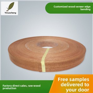 YNC Shubili Dongguan معالجة مخصصة من الخشب الصلب الطبيعي قشرة Sapele ، أثاث شرائط حافة بلا طلاء - Product Image 2