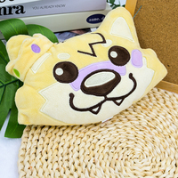 Peluche de chien jaune en tissu de haute qualité, figurine aux expressions vives, Shiba Inu en peluche pour cadeau et décoration