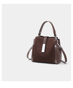 Bolso de Mano de Lujo Personalizado en Cuero de Ante con Asa Superior, Bandolera, Cierre de Cremallera, Impermeable, Bolso Tote de Piel de Vacuno para Mujer - Product Image 3