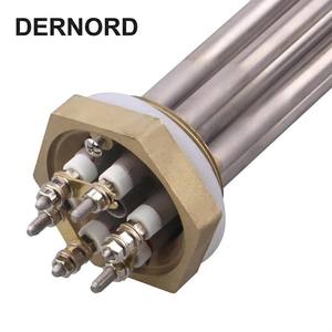 Chauffe-eau à immersion à visser SUS316 12KW, élément chauffant pour réservoir d'eau industriel, bride en laiton NPT BSP 2 pouces pour chaudière et brassage - Product Image 2