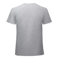 T-shirt en coton uni à col rond et manches courtes, basique, personnalisable avec photo, texte, logo, impression, design, vente en gros