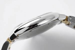 นาฬิกาจักรกลอัตโนมัติที่ทันสมัยและหรูหราพร้อมหน้าปัดสีชมพูสลักลายและสายโซ่สีทองระหว่างหน้าปัด กันน้ำสำหรับการใช้งานในชีวิตประจำวัน - Product Image 5