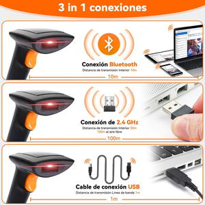 סורק ברקוד אלחוטי BWHS-25 STD דו-ממדי וחד-ממדי, QR, 2.4G, Plug&Play, עיצוב חדש, ביצועים גבוהים, עבור קופה, קמעונאות - Product Image 6