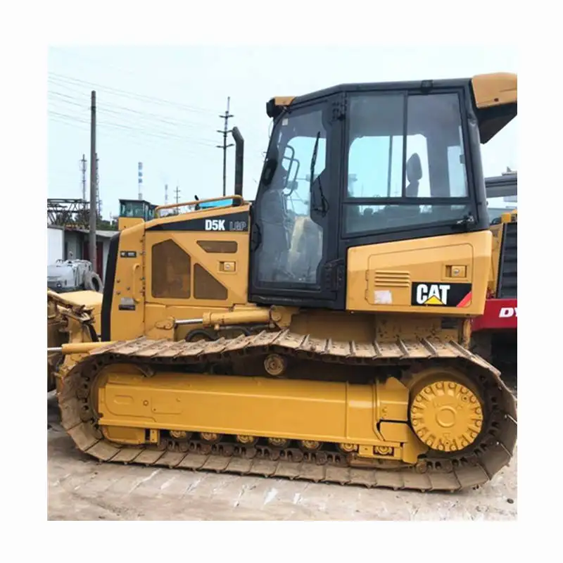 Caterpillar D5K ดั้งเดิมปี 2014 รถปราบดิน Cat D5 รถดันดินในชั่วโมงการทํางานต่ํา