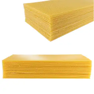 Beeswax Sheet , 5.4mm Sturdy Beeswax Sheets For Candle Making