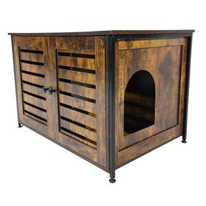 Rumah Kucing Kayu Solid Ramah Lingkungan Mewah dengan Pembatas, Kandang Hewan Peliharaan Dalam Ruangan - Product Image 2