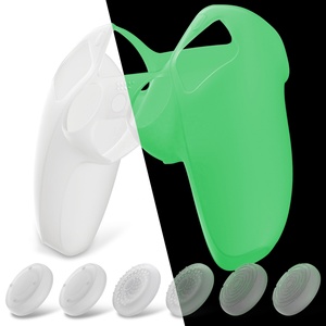 For PS5 Controller Ergonomic Cover - Glow in Dark- Green <b>Soft</b> and Comfortable Touch - Product Image 2