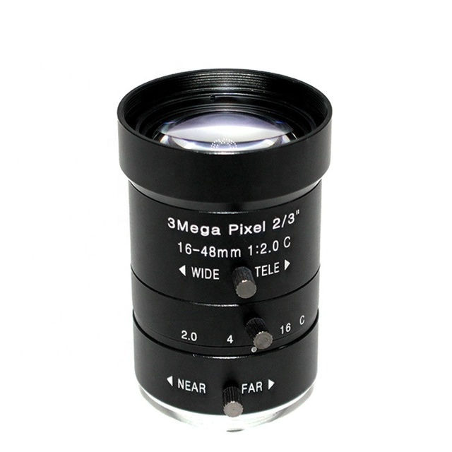 CW LENS 16-48mm 3MP Varifocal Manual Iris Lens 2/3" IR CS C Mount for CCTV Security Camera
